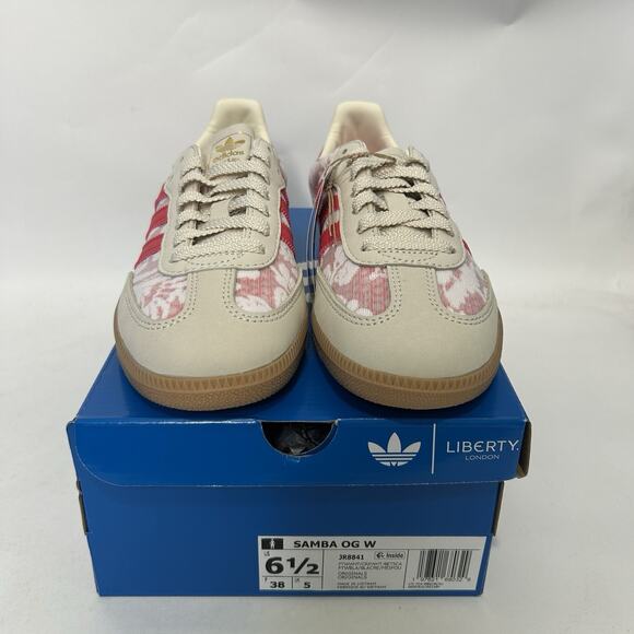 Adidas Samba OG X Liberty London - “Better Scarlet” JR8841 - Picture 2 of 6